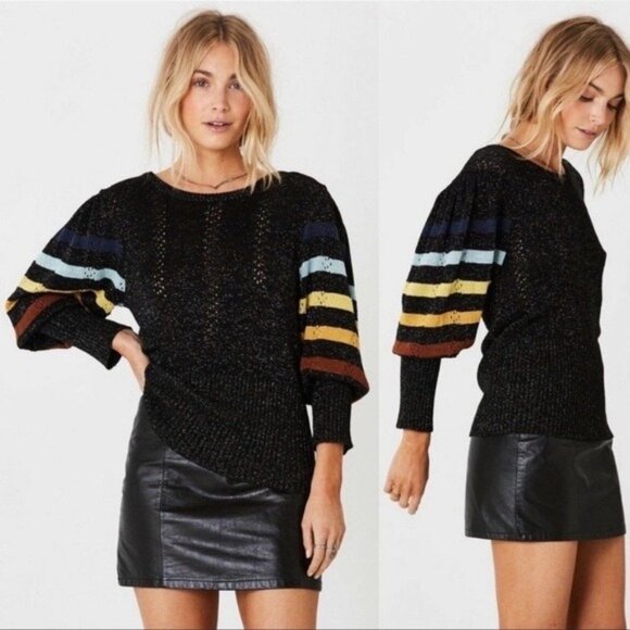 Jen’s Pirate Booty Luciana Metallic Sweater Size M/L - Picture 1 of 7